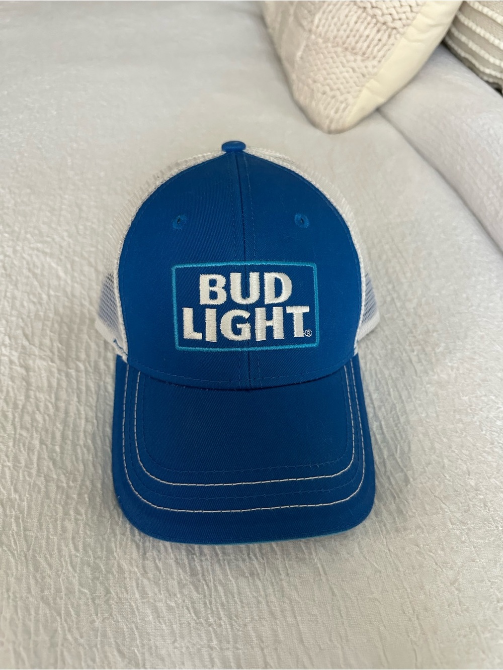 Bud Light Blue Trucker Hat